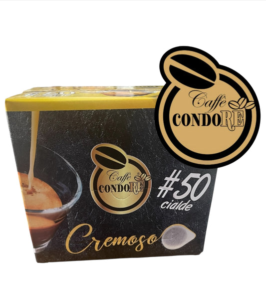 50 Cialde|Miscela Cremoso| STRAZZULLA CAFFE'| EX-CONDORÈ |